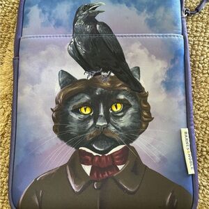 Barnes & Noble Edgar Allan Poe Purple Tablet Sleeve with Yellow Accent